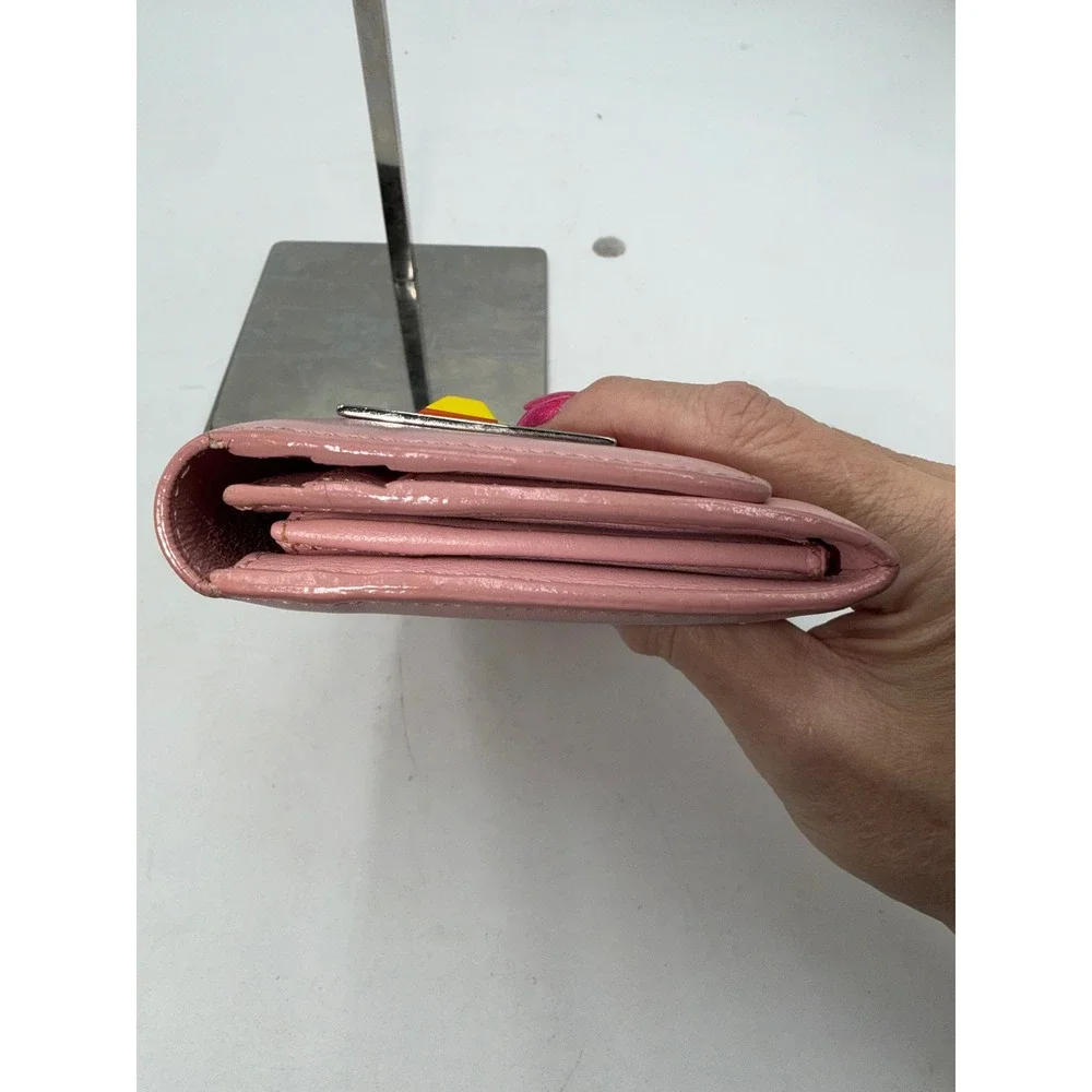 Fendi Vitello Century Hypnoteyed Pink Zippy Continental Wallet in Bubblegum - Picture 6 of 16